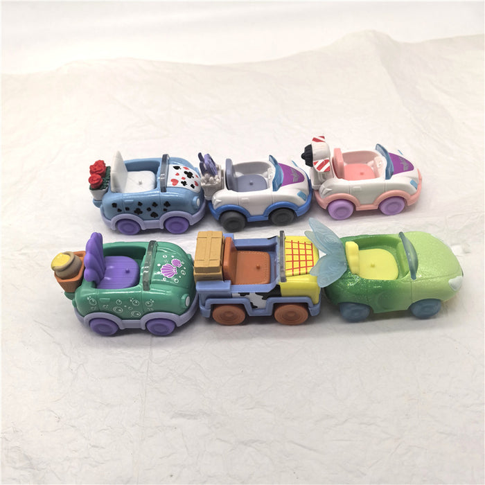 Wholesale Random 30pcs PVC Cartoon Shaped Toy Car JDC-FT-ZiX001