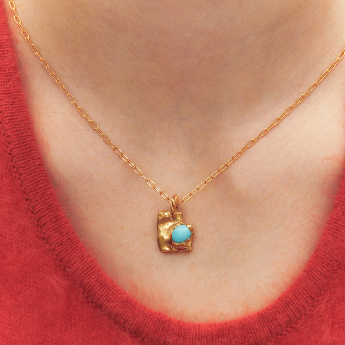 Wholesale Birthstone Zircon Pendant Necklace Clavicle Chain Gold plated