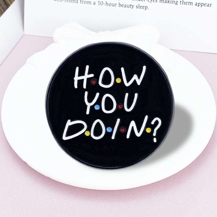 Wholesale Trendy Commemorative Painted Zinc Alloy Cartoon Brooch Pin Fashion Accessory MOQ≥2