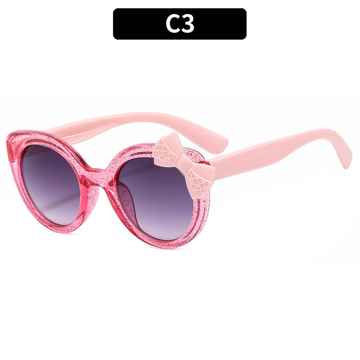 Wholesale Children's Bow Anti-UV PC Sunglasses JDC-SG-XIa075