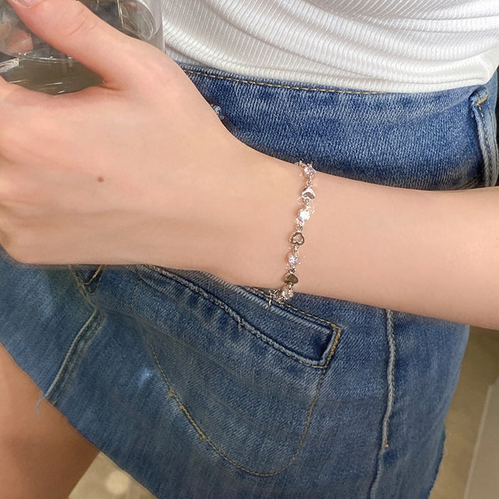 Wholesale Sweet Cool Love Zircon Bracelet Girls