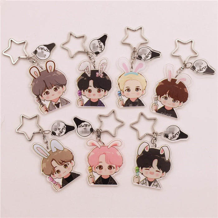 Wholesale Cartoon Acrylic Keychain JDC-KC-HanTian019