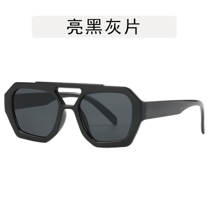Wholesale Irregular contrasting sunglasses, retro sunglasses, personalized glasses