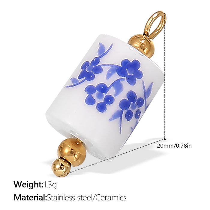 Wholesale Pendant Marine Series Small Fish Starfish Pearl Stainless Steel