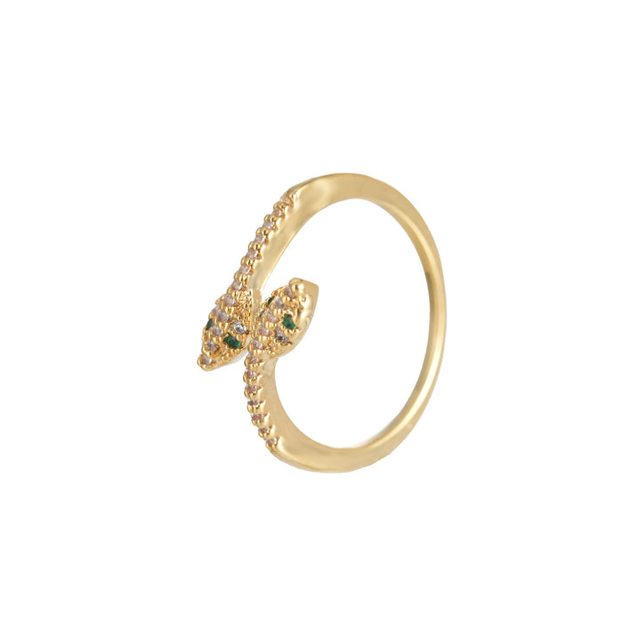 Wholesale Fashionable and exquisite open-end ring with high-end feel, diamond studded index finger ring