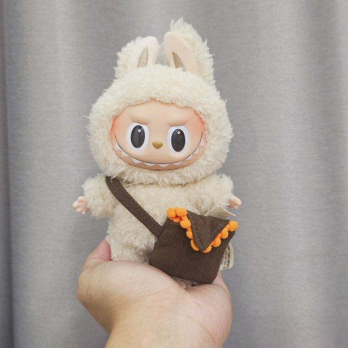 Wholesale Sitting Party Doll Clothes Cola  Vinyl Clothes Fisherman Hat Overalls Set