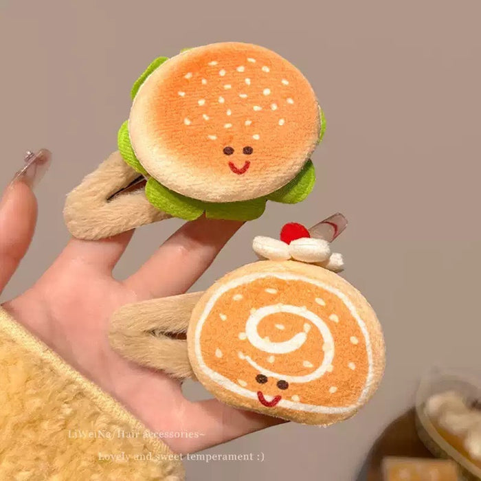 Wholesale Food Cartoon Cute Hair Clips