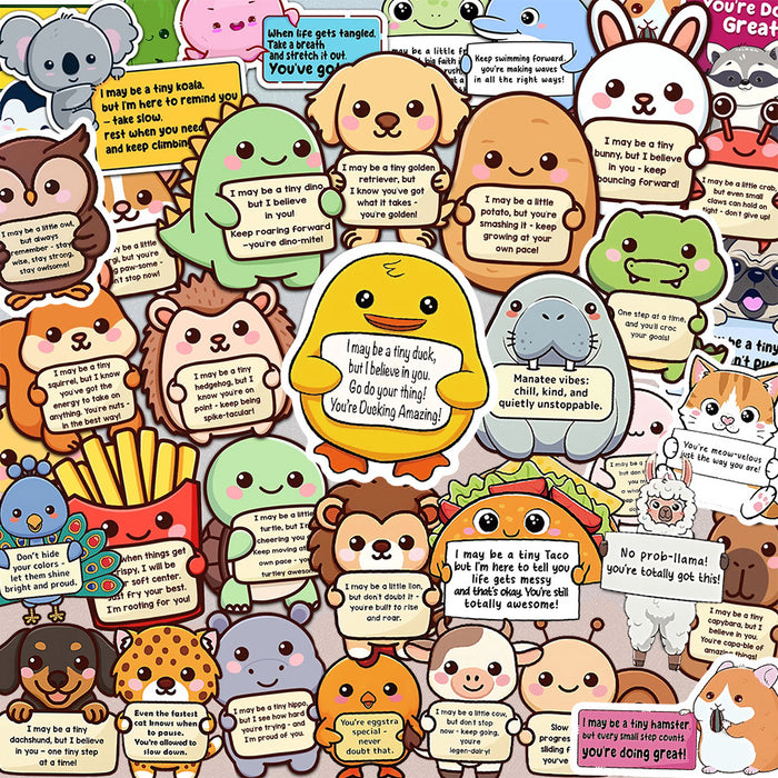 Wholesale 515pcs Fun and Cute Cartoon Animal Children' s Stickers Notebook Stationery Luggage Notes Waterproof Painting