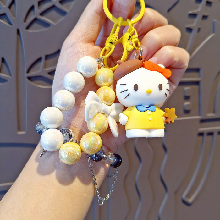 Wholesale Cute cartoon beaded keychains