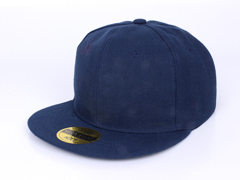 Wholesale Red Solid Color Baseball Cap Flat Brim Skateboard Hip Hop Adjustable Summer Fashion