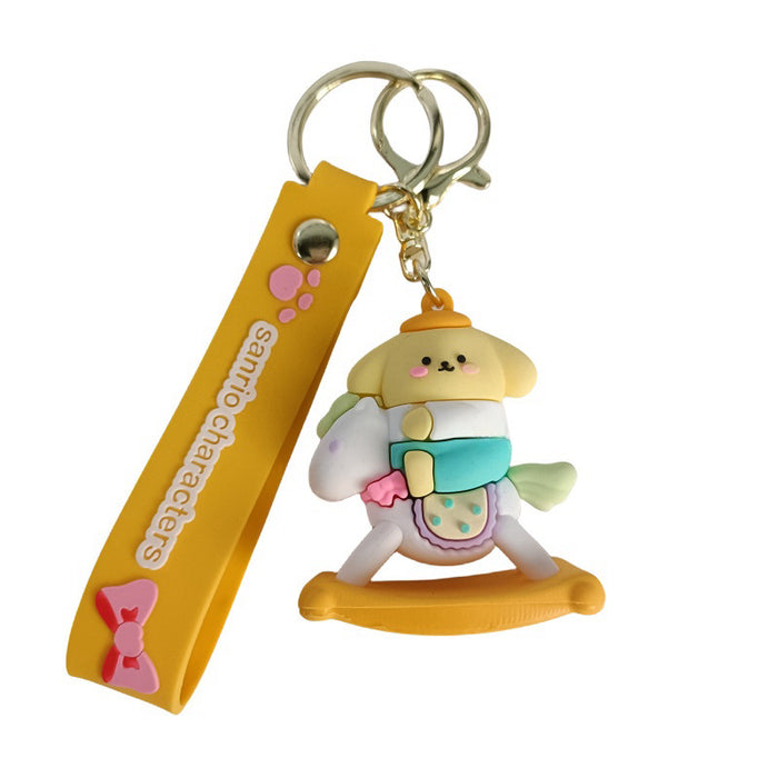 Wholesale Cartoon Doll Silicone Keychain JDC-KC-MingT075