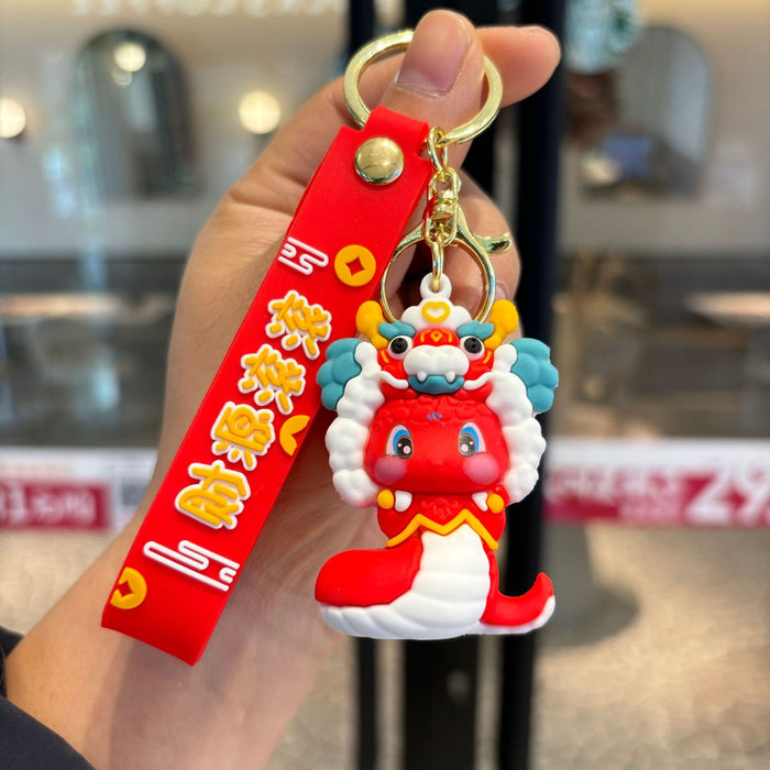 Wholesale  Cute Snake  Lucky  Doll Keychain Pendant