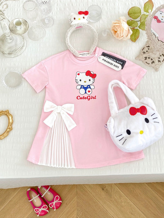 Wholesale Summer Clothes Girls Cartoon Cute Dress T-shirt Dress JDC-CTS-XiaoHZ005