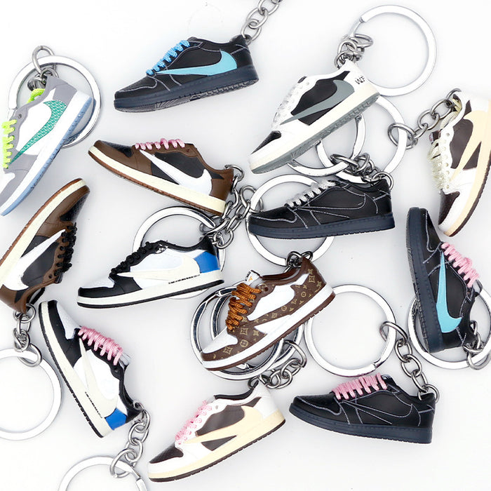 Wholesale PVC Basketball Shoe Model Keychain JDC-KC-QLPing013