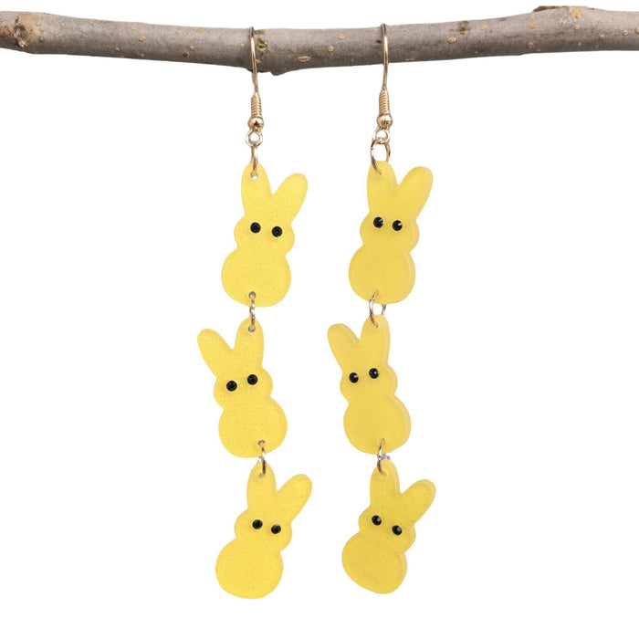 Wholesale  Acrylic Easter  Color Cartoon Rabbit  Earrings