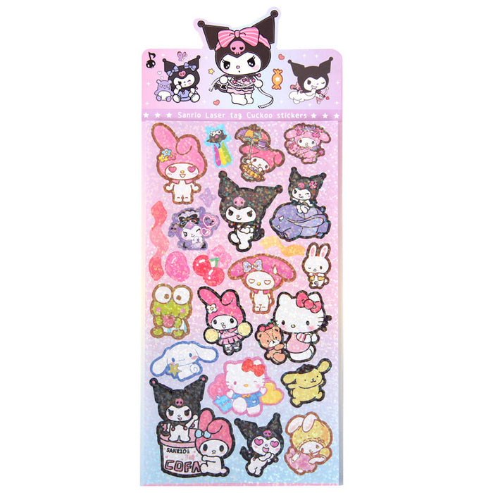 Wholesale cartoon Laser Goo Card Sticker Cute Hand Account Decoration Sticker