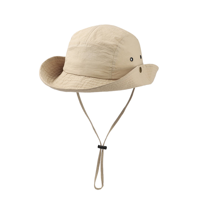 Wholesale Solid color sunscreen sun hat, outdoor fishing and hiking hat, western cowboy hat, quick drying fisherman hat