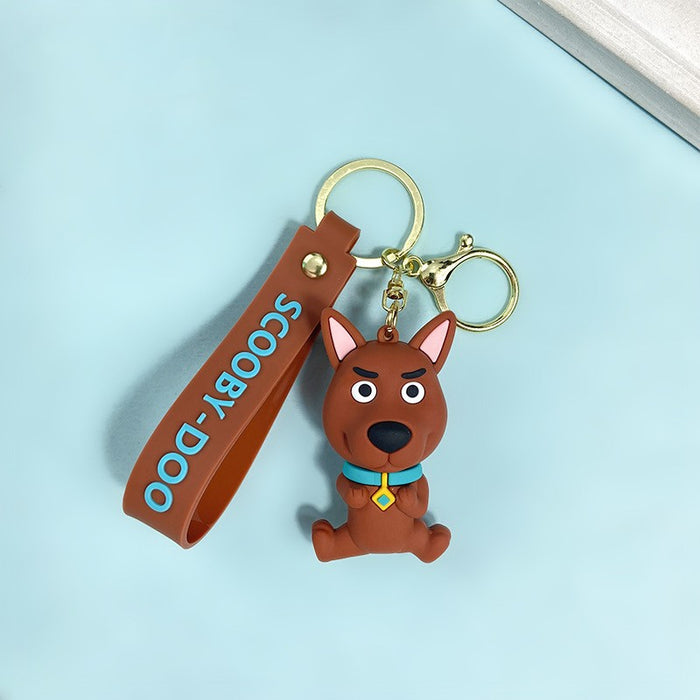 Wholesale Creative Cartoon Cute Puppy PVC Soft Glue Keychains JDC-KC-JinB022