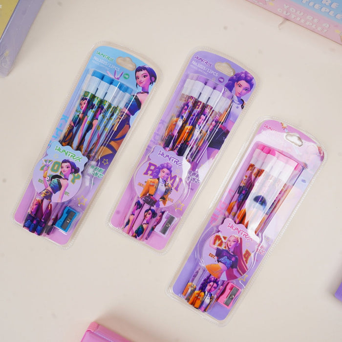 Wholesale K-POP Cute Anime Elementary School Student Pencil Set