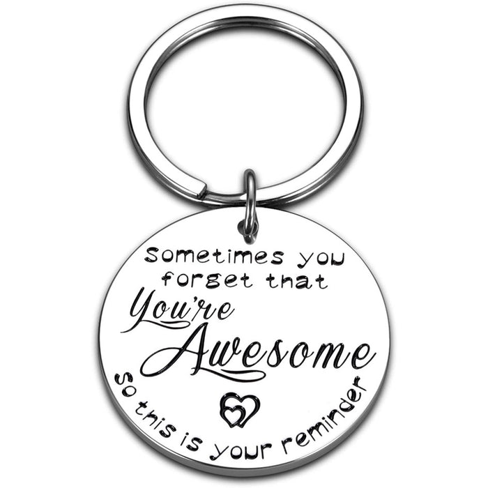 Wholesale stainless steel keychain temu jewelry some times you forget