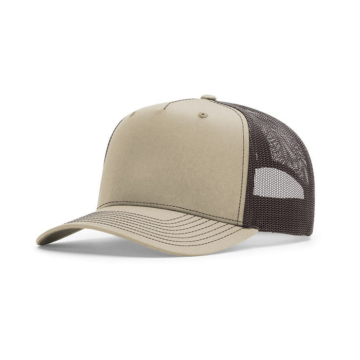 Wholesale Sunscreen breathable slightly curved baseball cap 5-piece mesh cap