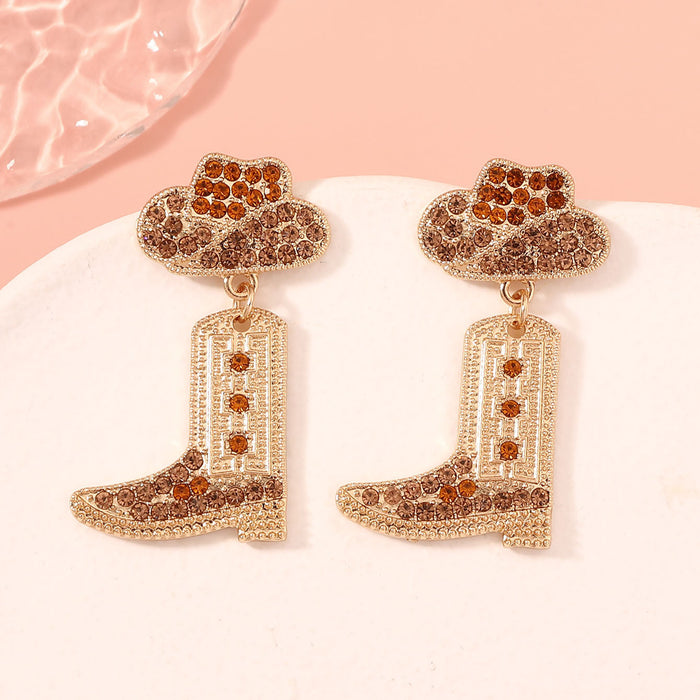Wholesale boots elegant light luxury high-end design versatile fashion earrings earrings earrings
