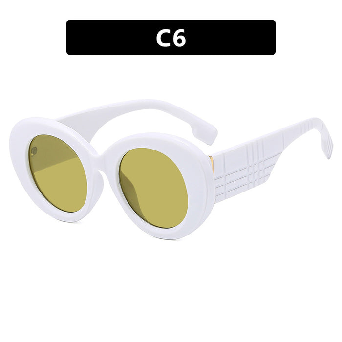 Wholesale PC Large Frame Round Sunglasses JDC-SG-KD213