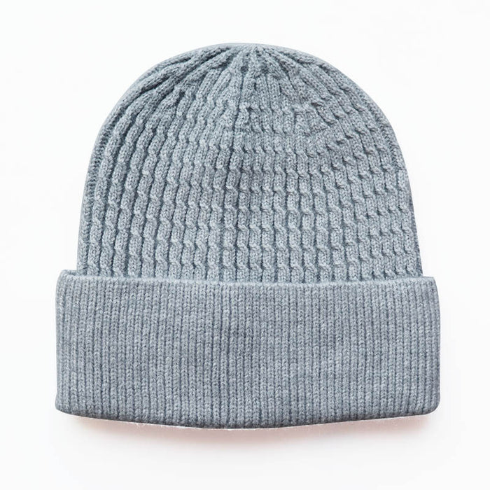 Wholesale Acrylic Solid Color Knitted Beanie Hat JDC-FH-LvH012