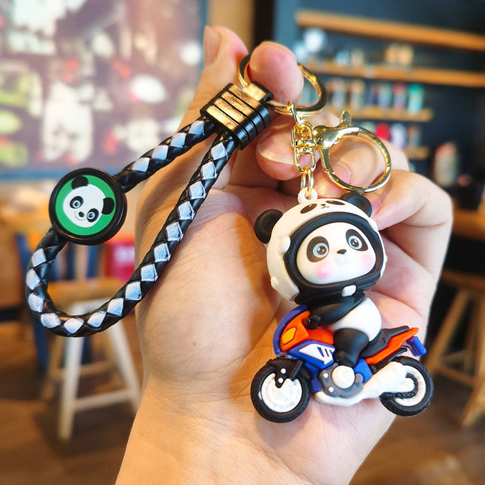 Wholesale Cute Silicone Panda Keychain for Car or Bag Boutique Resale Gift