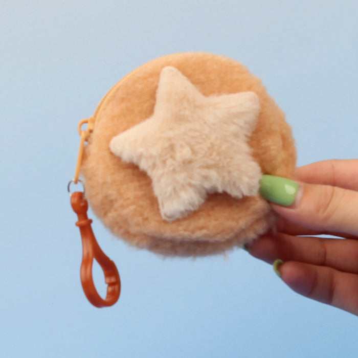 Wholesale Star Shaped Plush Pouch Boutique Coin Purse Earphone Bag Creative Pendant Gift