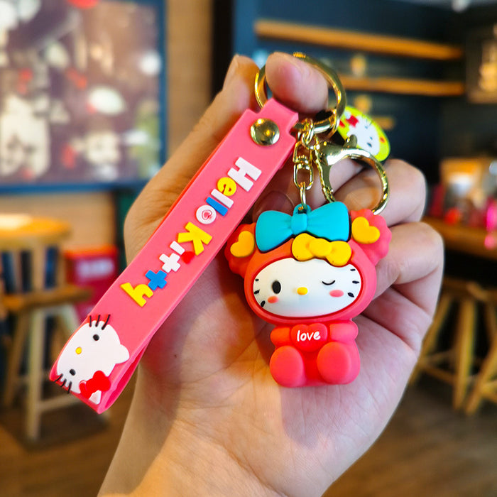 Wholesale Cartoon Silicone Doll Keychain JDC-KC-Tingm279