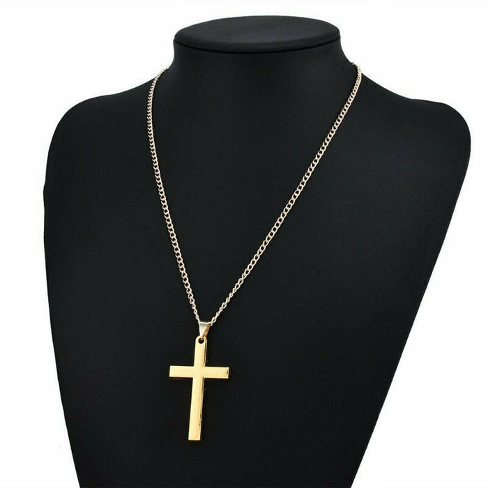 Wholesale Cross Necklace Trendy Cool Men and Women Universal Alloy Cross Pendant Jewelry