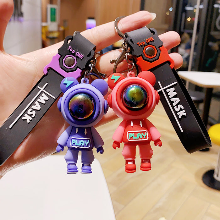 Wholesale Cute Cartoon Astronaut Couple Keychain JDC-KC-TTY001