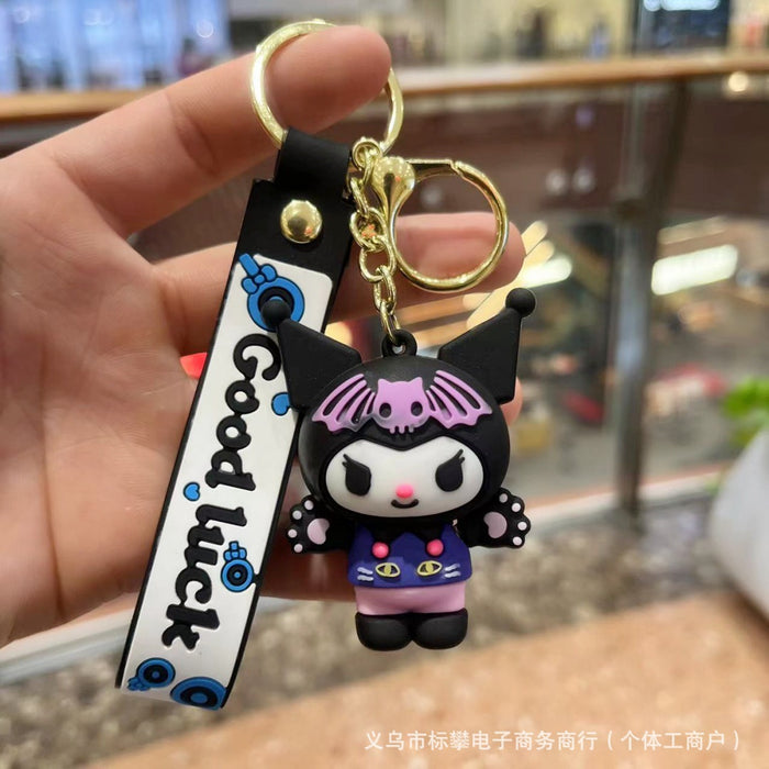 Wholesale Silicone Cartoon 3D Doll Keychain JDC-KC-Biaopan002