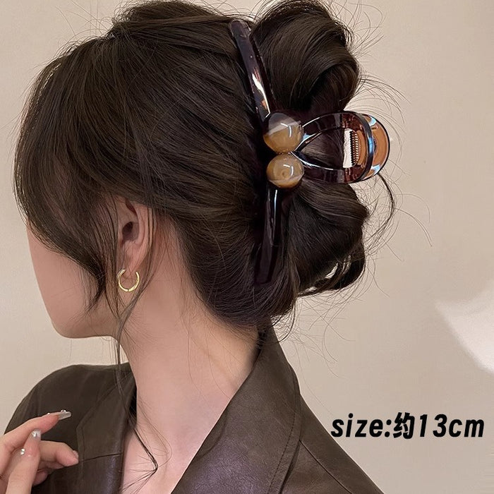 Wholesale brown Hair Clip Women's Head Hair Volume Large Acrylic Clip Children's Hair Clip