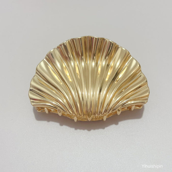 Wholesale Metal Shell Shape Large Shark Clip Hairpin Women's Personalized Hair Grab Clip