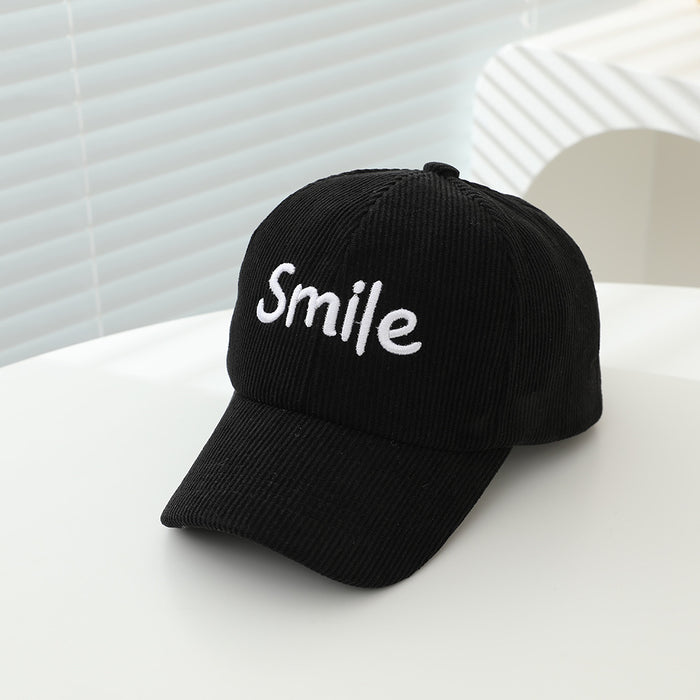 Wholesale Kids Baseball Cap English Letter Fleece Lined Autumn Casual Unisex Chic Outdoor Hat