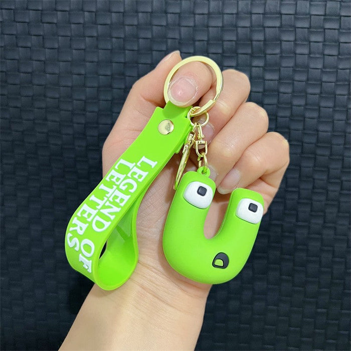 Wholesale PVC Alphabet Keychain JDC-KC-JBao002