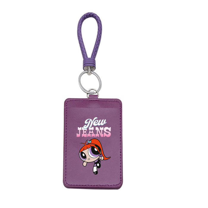 Wholesale PU Card Holder Keychain JDC-KC-ShuaiX002