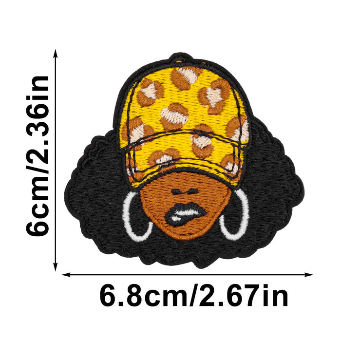 Wholesale Cartoon Animation Black Cloth DIY Patches