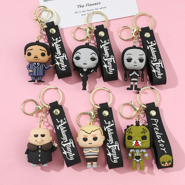 Wholesale Silicone Cartoon Doll Keychain JDC-KC-Qiwei012