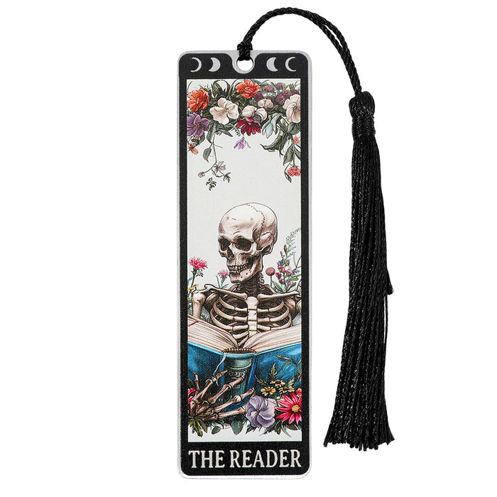 Wholesale Skull Design Cultural and Creative Stainless Steel Reading Bookmark