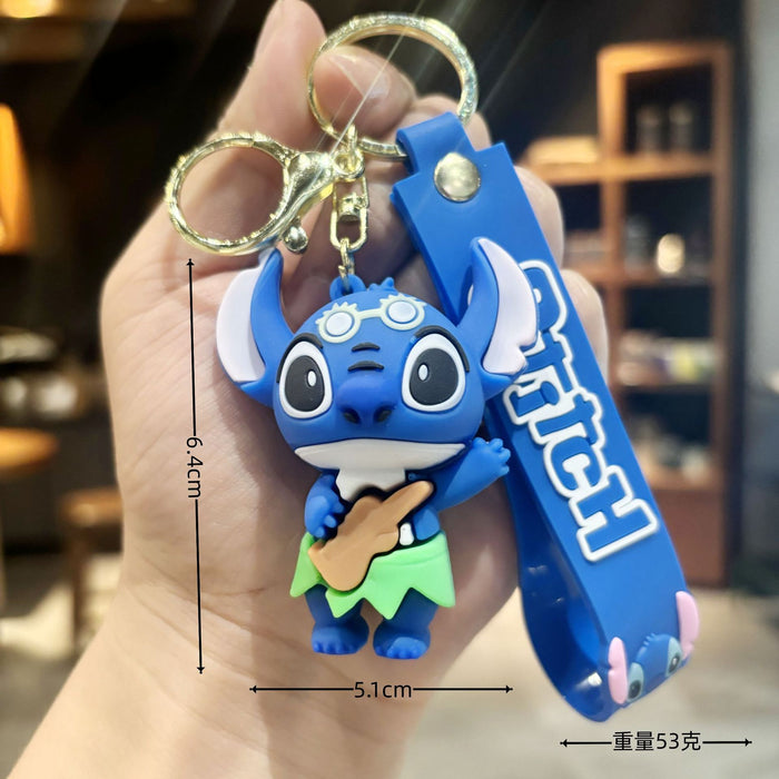 Wholesale  Soft glue  key chain pendant wholesale student bagkey chain