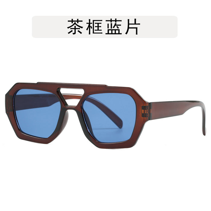 Wholesale Irregular contrasting sunglasses, retro sunglasses, personalized glasses