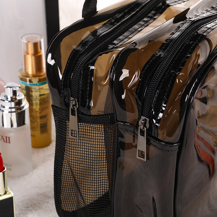 Wholesale Stylish Travel Toiletry Bag Large Capacity Waterproof PVC With Multi Layer Dry Wet Separation Portable For Travel Resale