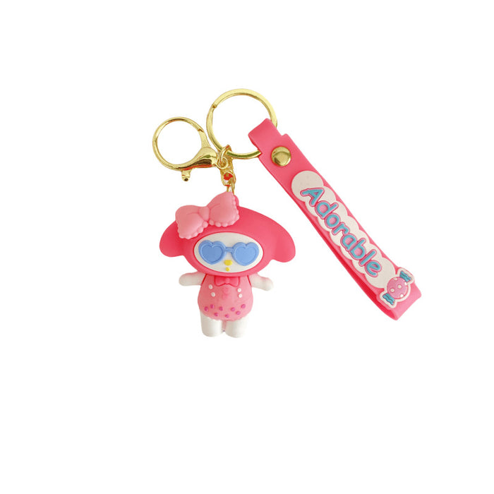 Wholesale Silicone Cartoon Doll Keychain JDC-KC-MingT112