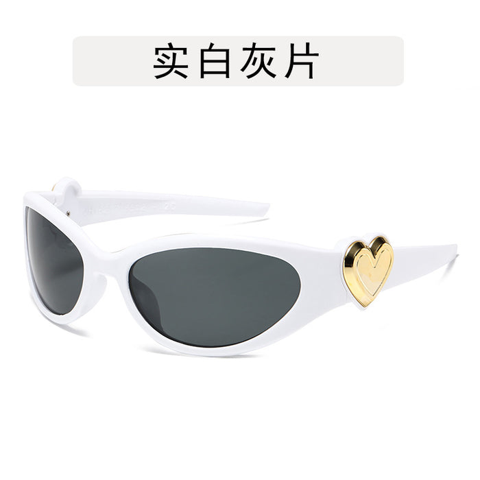 Wholesale Love Sunglasses Millennium Style Peach Heart Spicy Girl Glasses Sunglasses