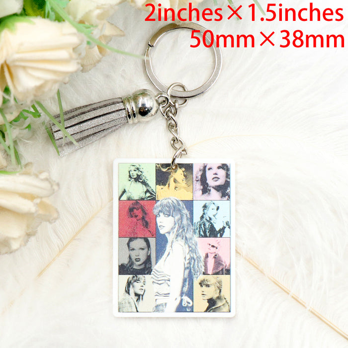 Wholesale Retro Concert Acrylic Keychain JDC-KC-XYan006