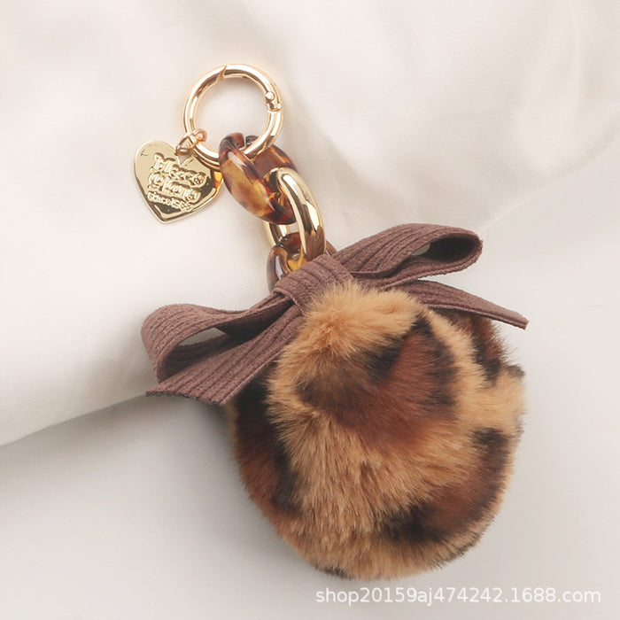 Wholesale Bow Fur Ball Keychain JDC-KC-YiHan060