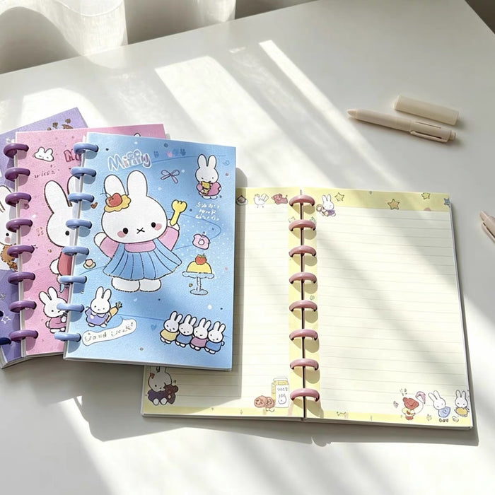 Wholesale Mushroom Button A5 Loose-Leaf Notebook Cute Cartoon Diary Stylish Boutique Gift MOQ≥4